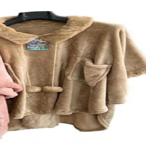 Poncho donna pile coperta - poncho,