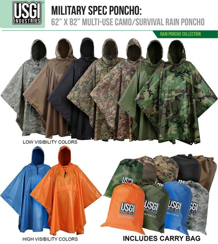 Poncho antipioggia usgi - antipioggia,