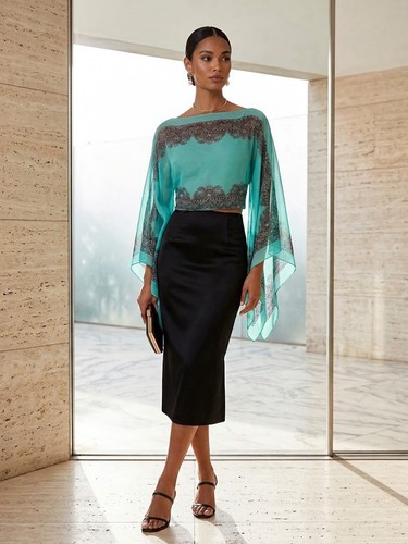 Camicetta poncho semi