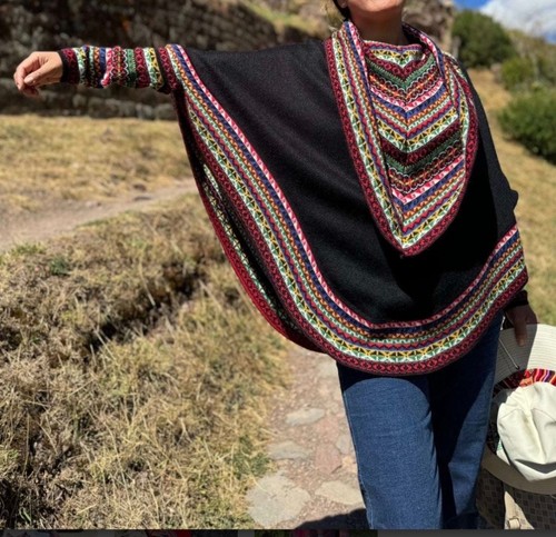 Poncho maglia alpaca - poncho,