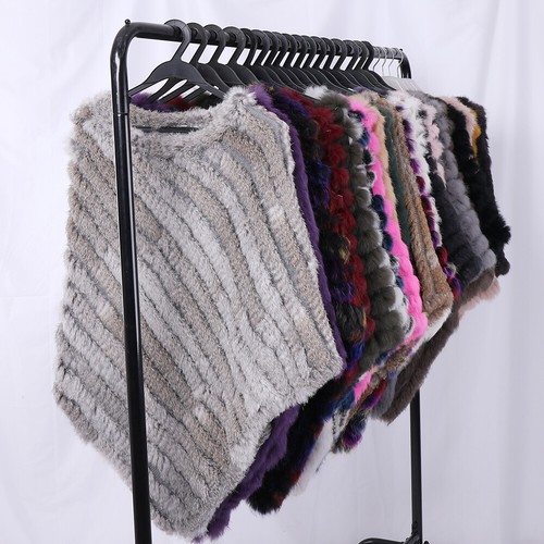 Poncho donna vera pelliccia - , di