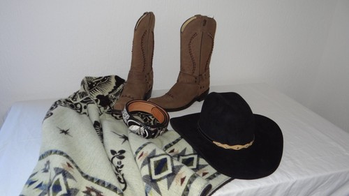 Leather western cowboy - cowboy, boots