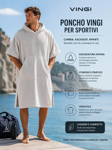 Vingi poncho uomo in - uomo,