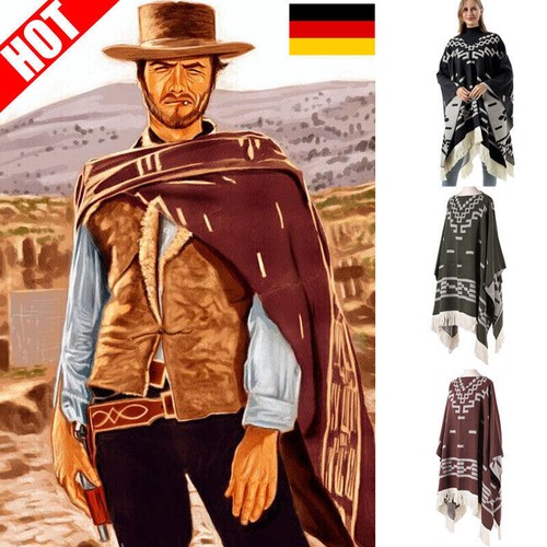 Poncho cowboy western 2025