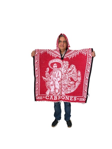 2xl poncho messicano con - poncho,