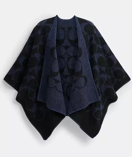 Poncho scialle coach maxi - poncho,